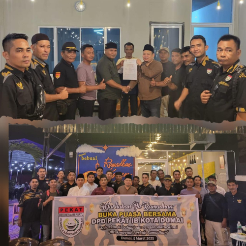 PEKAT IB Kota Dumai Perkuat Solidaritas: Buka Puasa Bersama dan Penyerahan SK Brigade