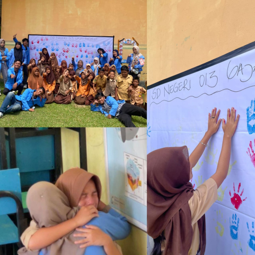 Air Mata Anak-Anak Iringi Sosialisasi Anti-Bullying Mahasiswa KKN UIN Suska di SDN 013 Gajah Bertalut