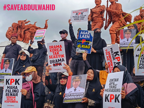 AMUK Riau Desak KPK Bebaskan Gubernur Riau: 