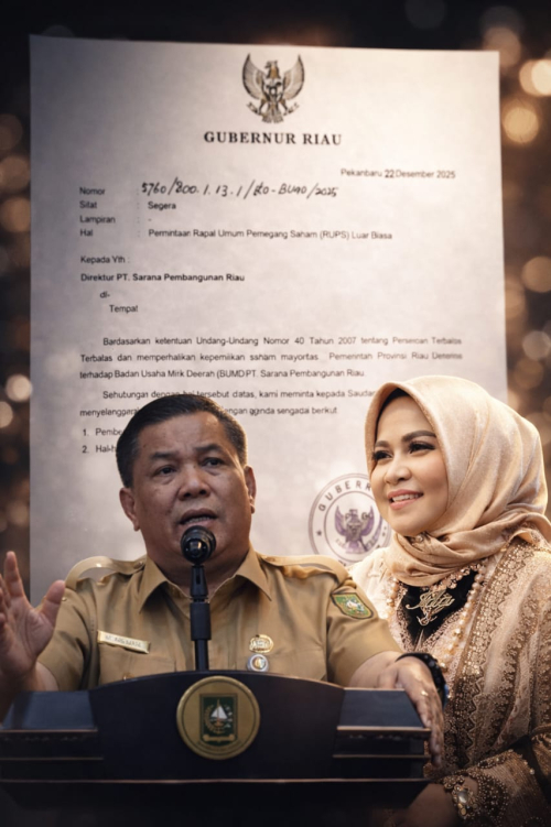Plt Gubernur Riau SF Hariyanto Ganti Ida Yulita sebagai Direktur SPR, Dinilai Gagal dan Tak Profesional