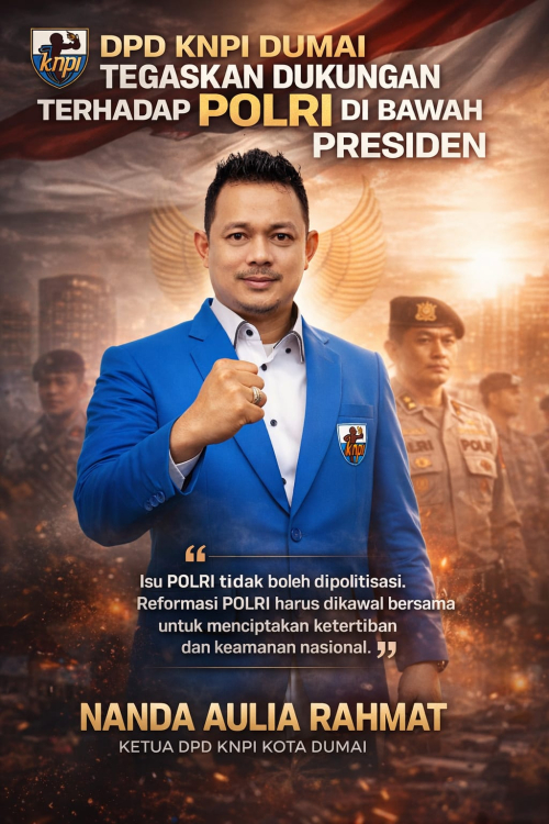 KNPI Dumai Tegaskan Dukungan terhadap POLRI di Bawah Presiden, Ingatkan Bahaya Politisasi Isu Kepolisian