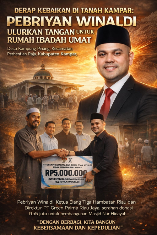Derap Kebaikan di Tanah Kampar: Pebriyan Winaldi Ulurkan Tangan untuk Rumah Ibadah Umat