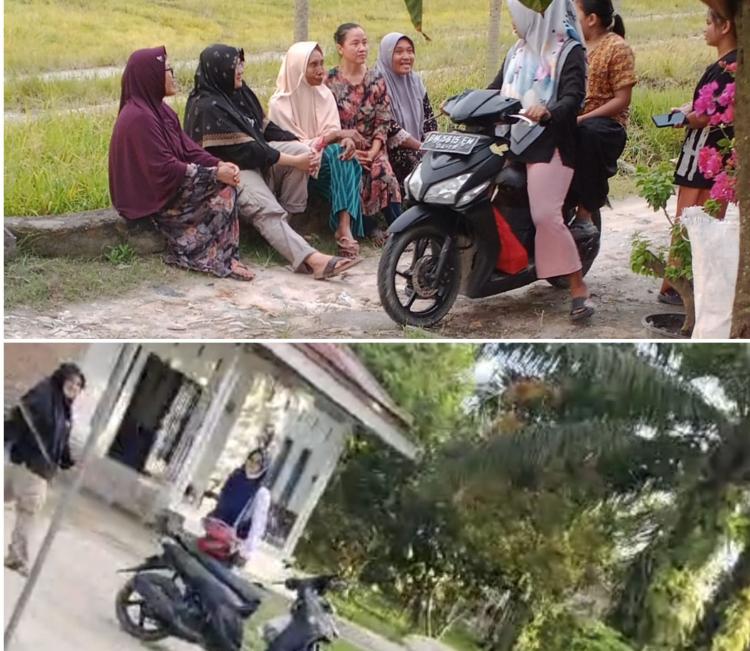 Terekam Diam-Diam! Cabup Siak Afni Z Keluar-Masuk Gang di Kampung Jayapura, Warga: Door to Door Ya, Buk?