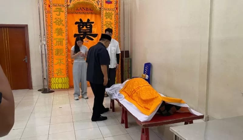 Deddy Handoko Tutup Usia, Pejabat dan Pengusaha Berdatangan ke Rumah Duka Rumbai
