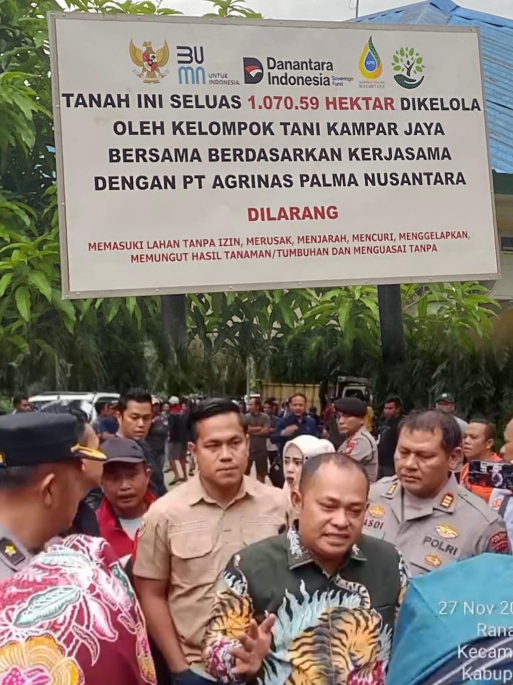 Akhirnya Tuntas: Kapolres Kampar Amankan Penguasaan Lahan Jimmy oleh Kelompok Tani Pemegang KSO