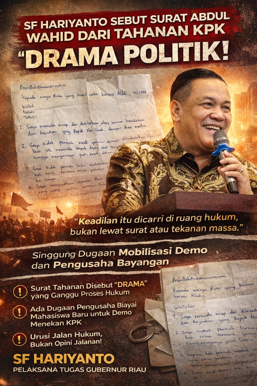 SF Hariyanto Sebut Surat Abdul Wahid dari Tahanan KPK 