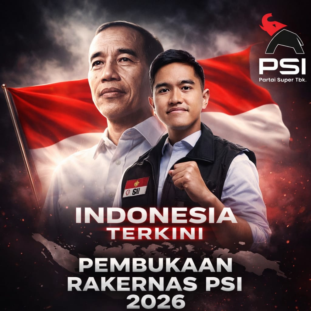 Rakernas PSI 2026 Dibuka: Kaesang Naik Panggung Nasional, Bayang-Bayang Jokowi Menguatkan Arah Politik Baru
