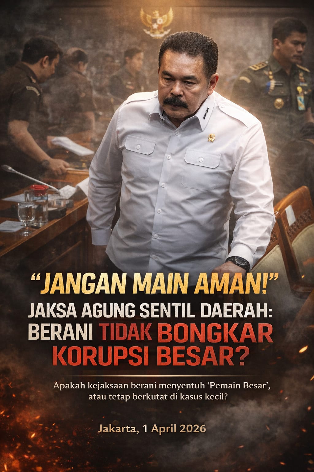 Jangan Main Aman!Jaksa Agung Sentil Daerah: Berani Tidak Bongkar Korupsi Besar?