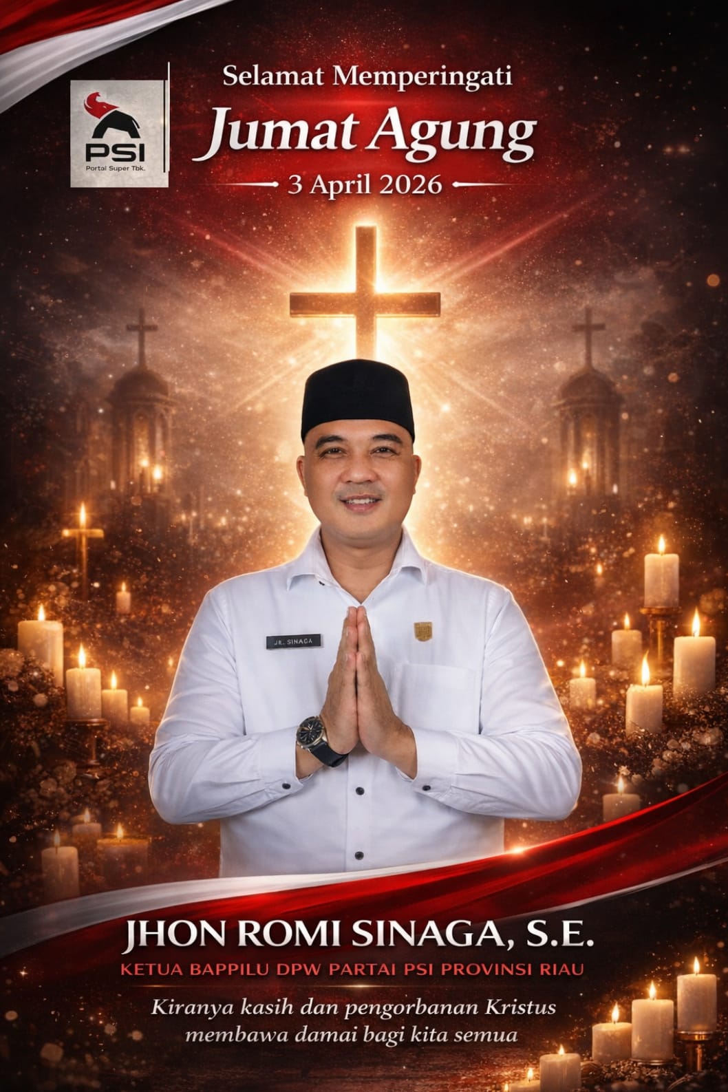 Dalam Hening Jumat Agung, Pesan Damai Menggema dari Riau: Iman, Pengorbanan, dan Harapan Baru
