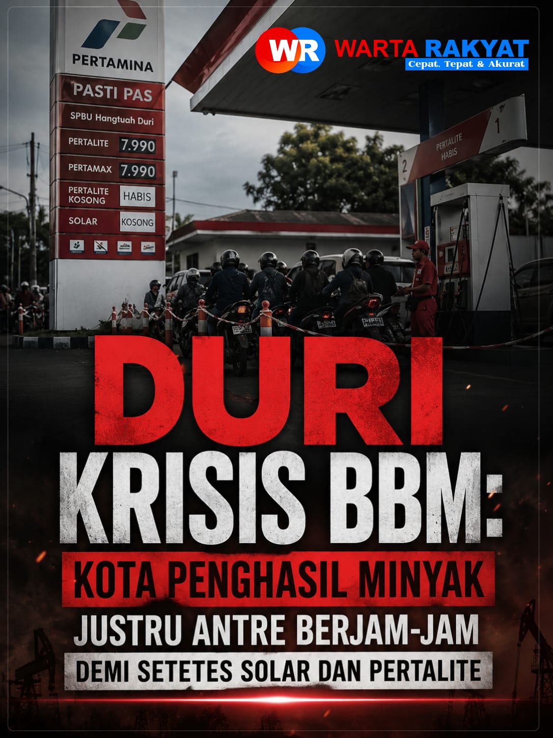 Duri Krisis BBM: Kota Penghasil Minyak Justru Antre Berjam-jam demi Setetes Solar dan Pertalite